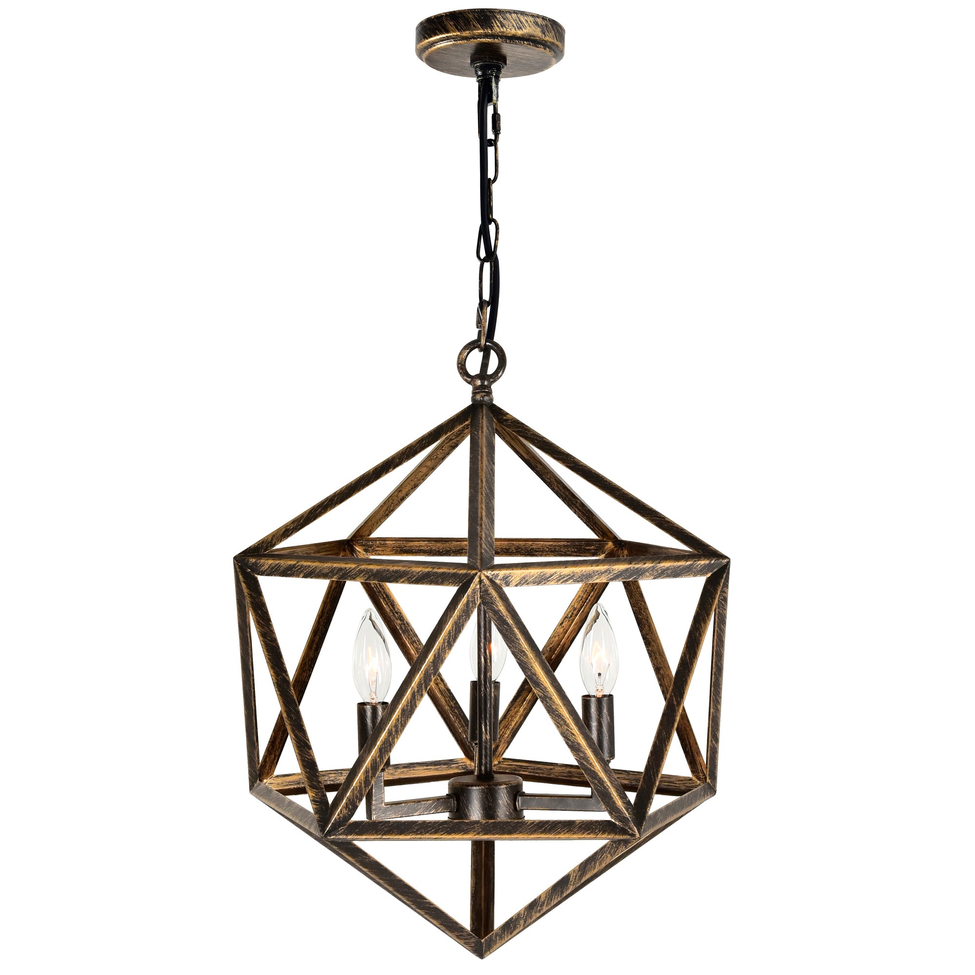 Amazon 3 Light Copper Pendant Light