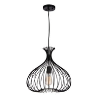 Darleen 1 Light 16in Black Pendant Light