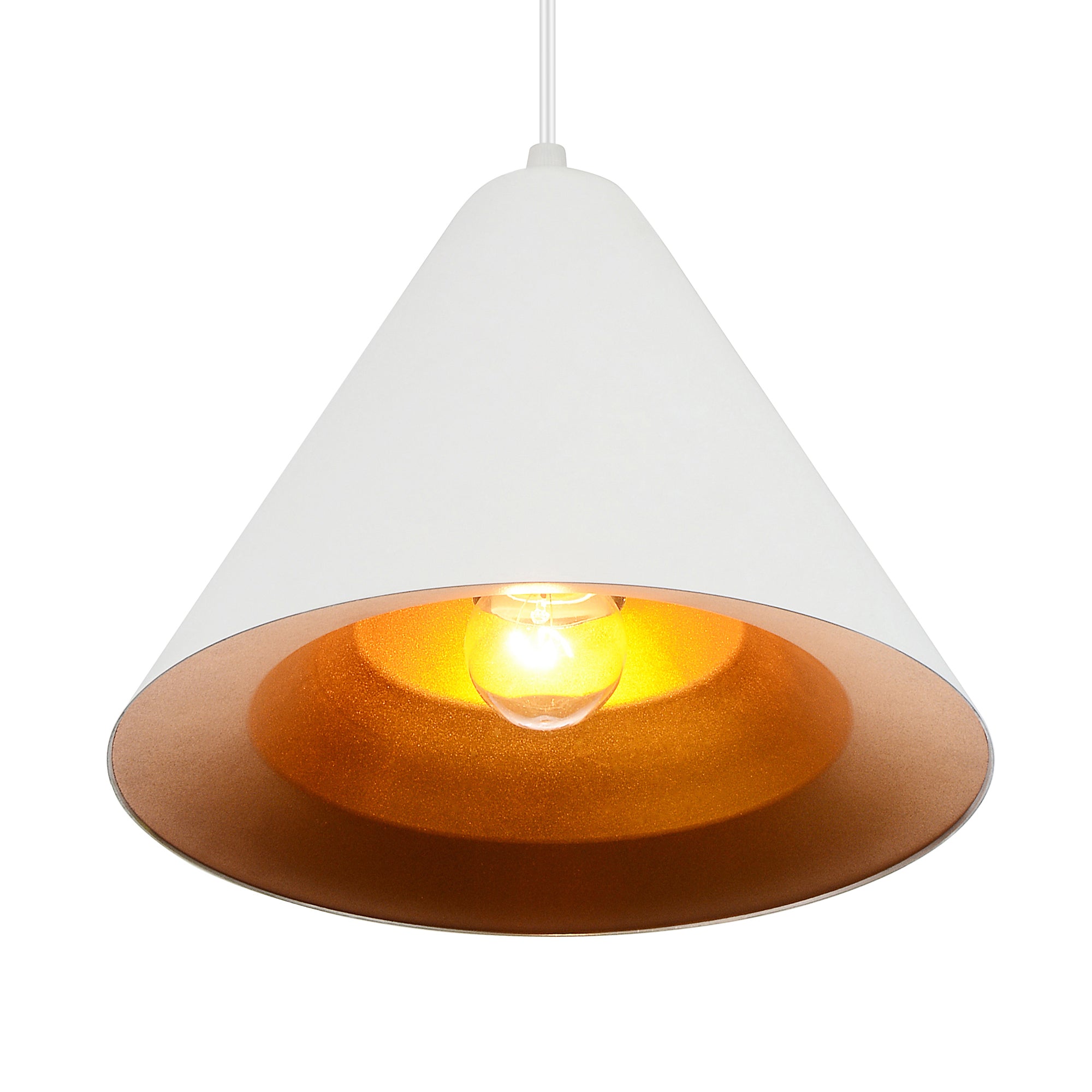 Keila 1 Light Down Matte White Pendant Light