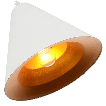 Keila 1 Light Down Matte White Pendant Light