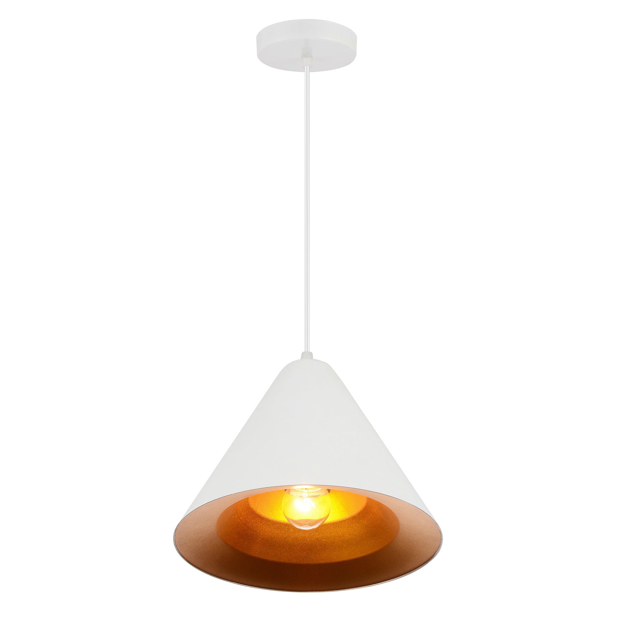 Keila 1 Light Down Matte White Pendant Light