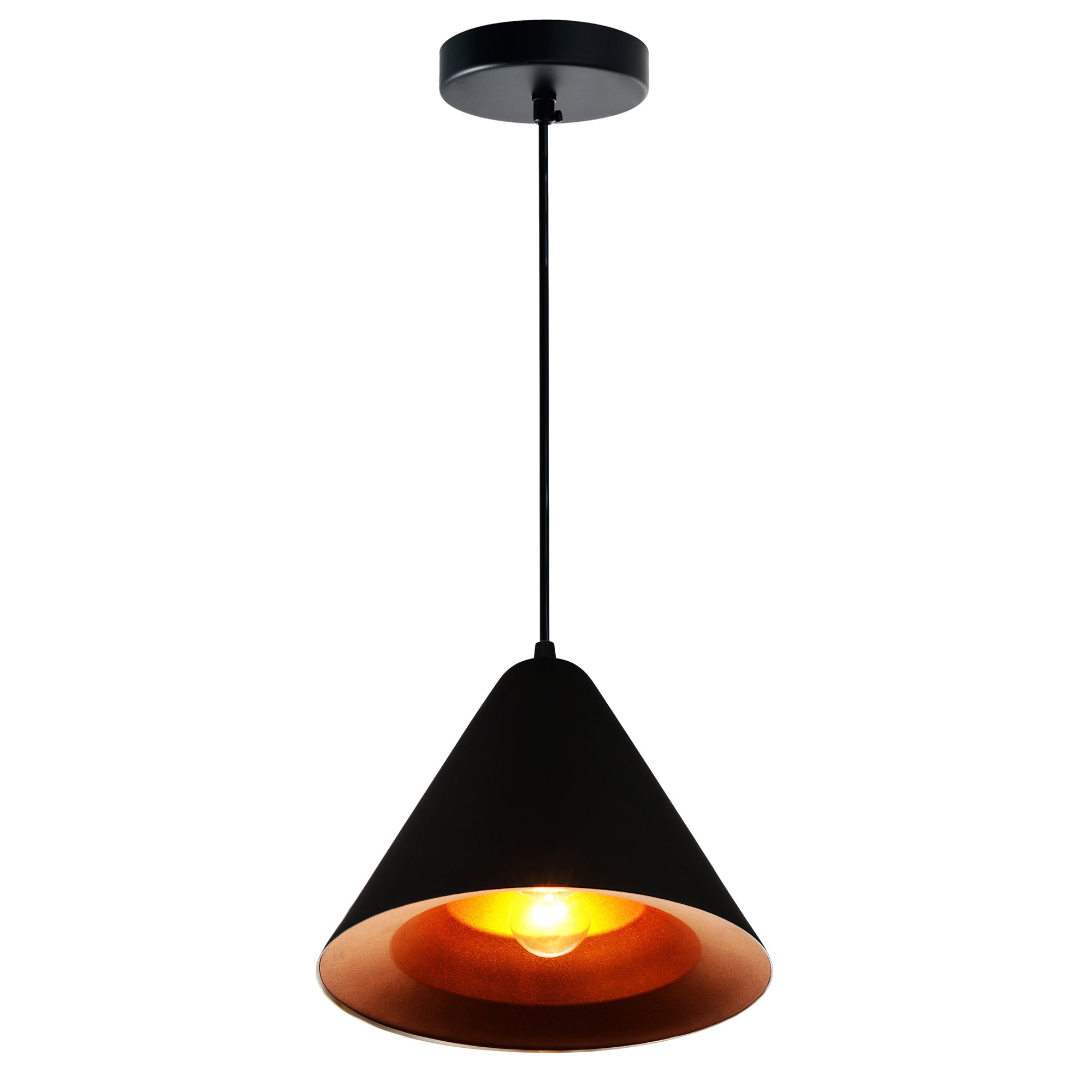 Keila 1 Light Down Gold Pendant Light