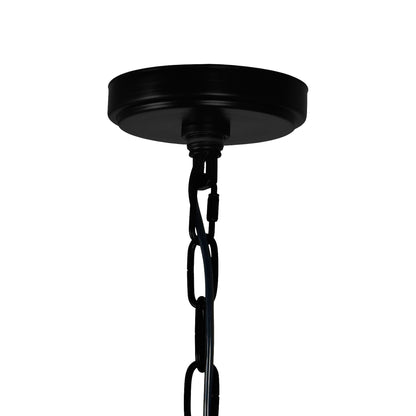 Ganges 6 Light Up Black Chandelier