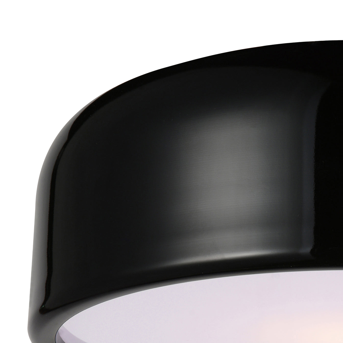 Campton 2 Light 14in Black Flush Mount