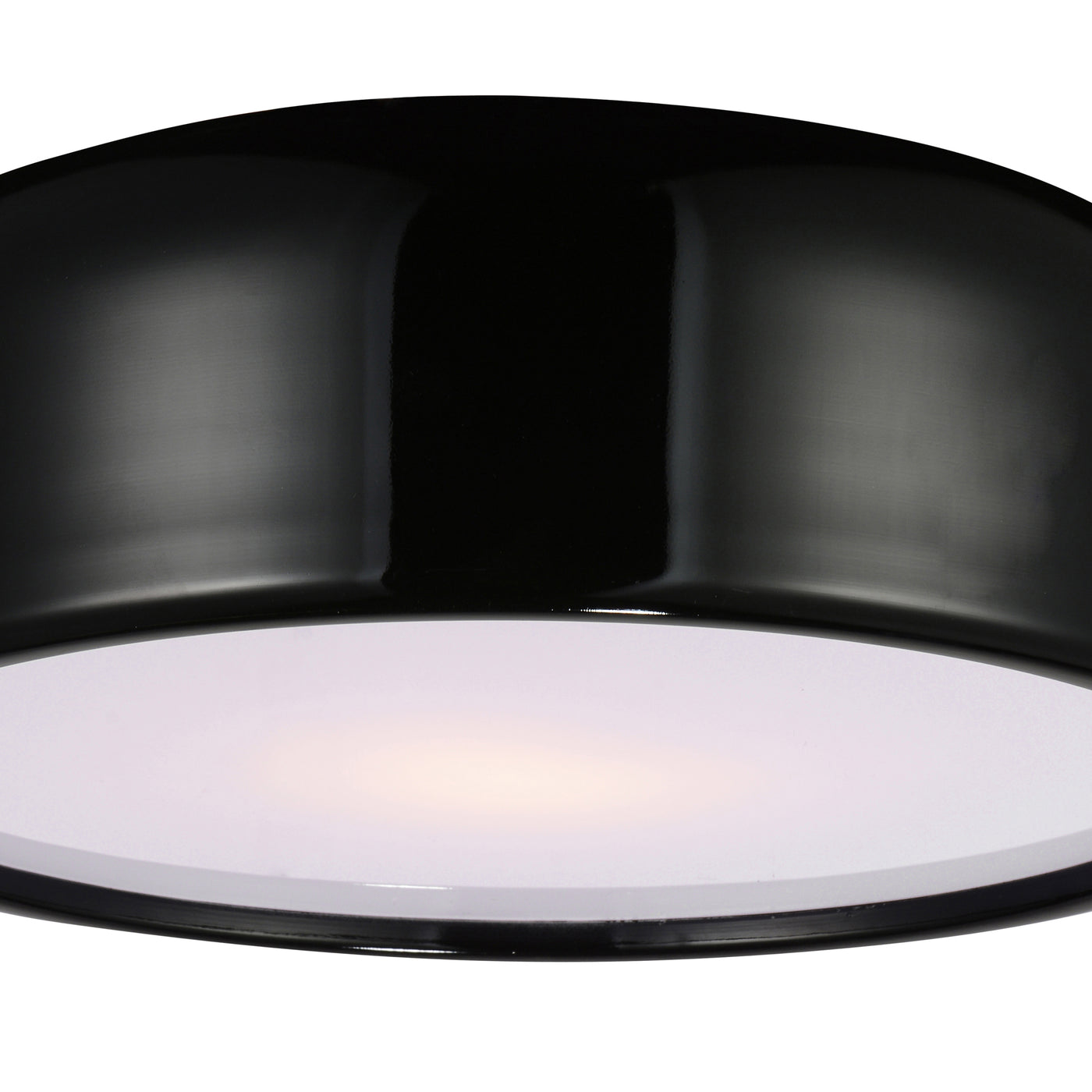 Campton 2 Light 14in Black Flush Mount