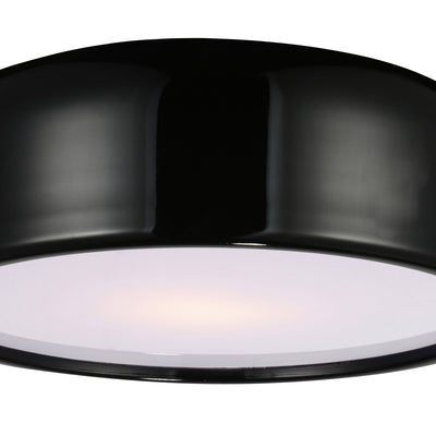 Campton 2 Light 14in Black Flush Mount