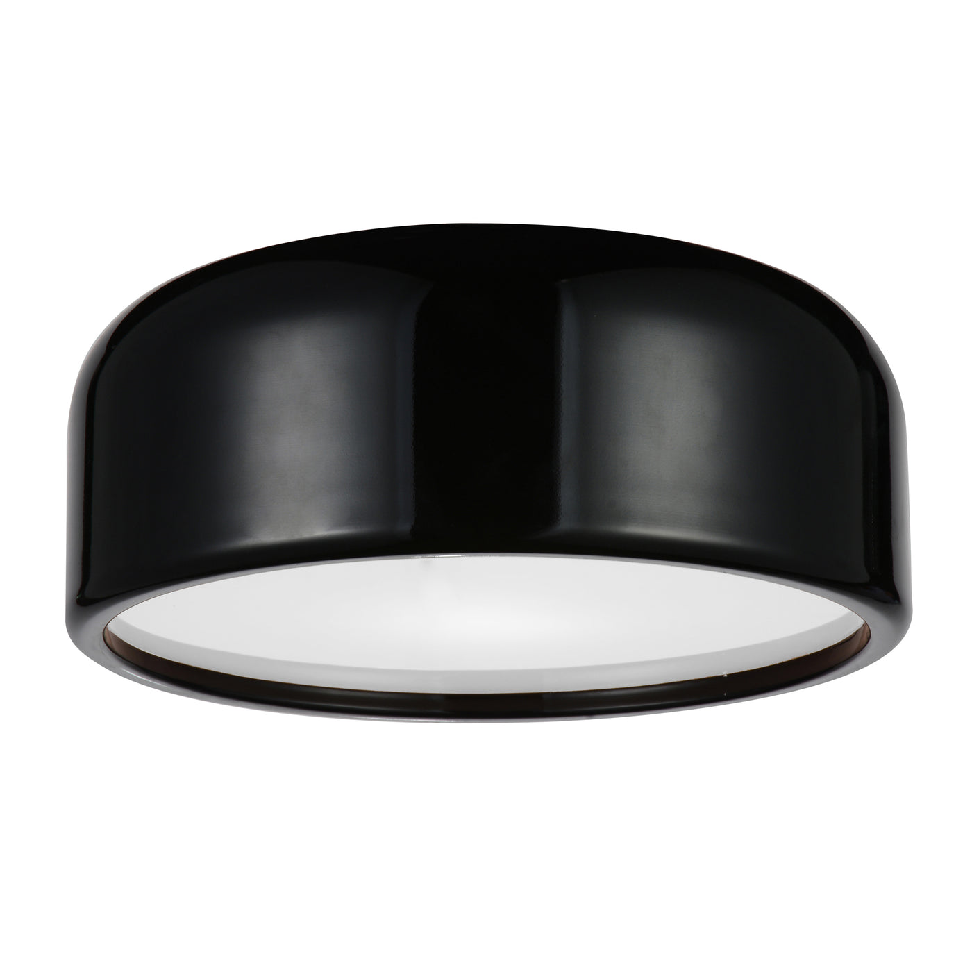 Campton 2 Light 14in Black Flush Mount