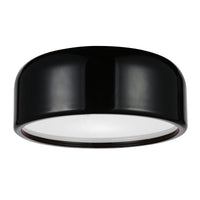 Campton 2 Light 14in Black Flush Mount