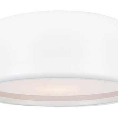 Campton 2 Light 14in White Flush Mount