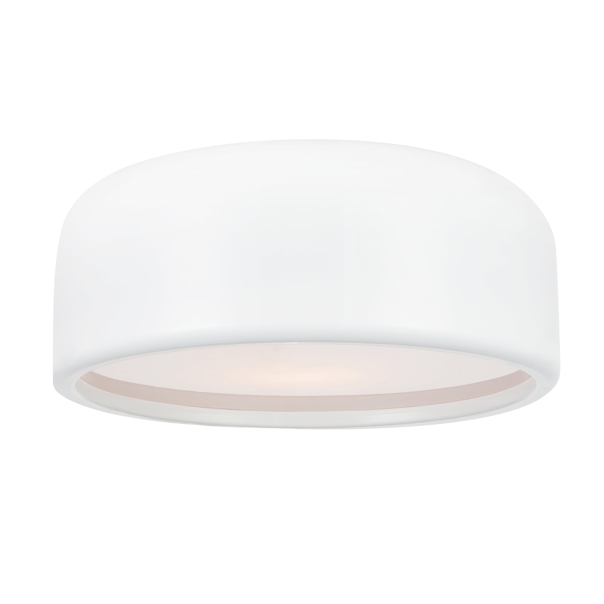 Campton 2 Light 14in White Flush Mount