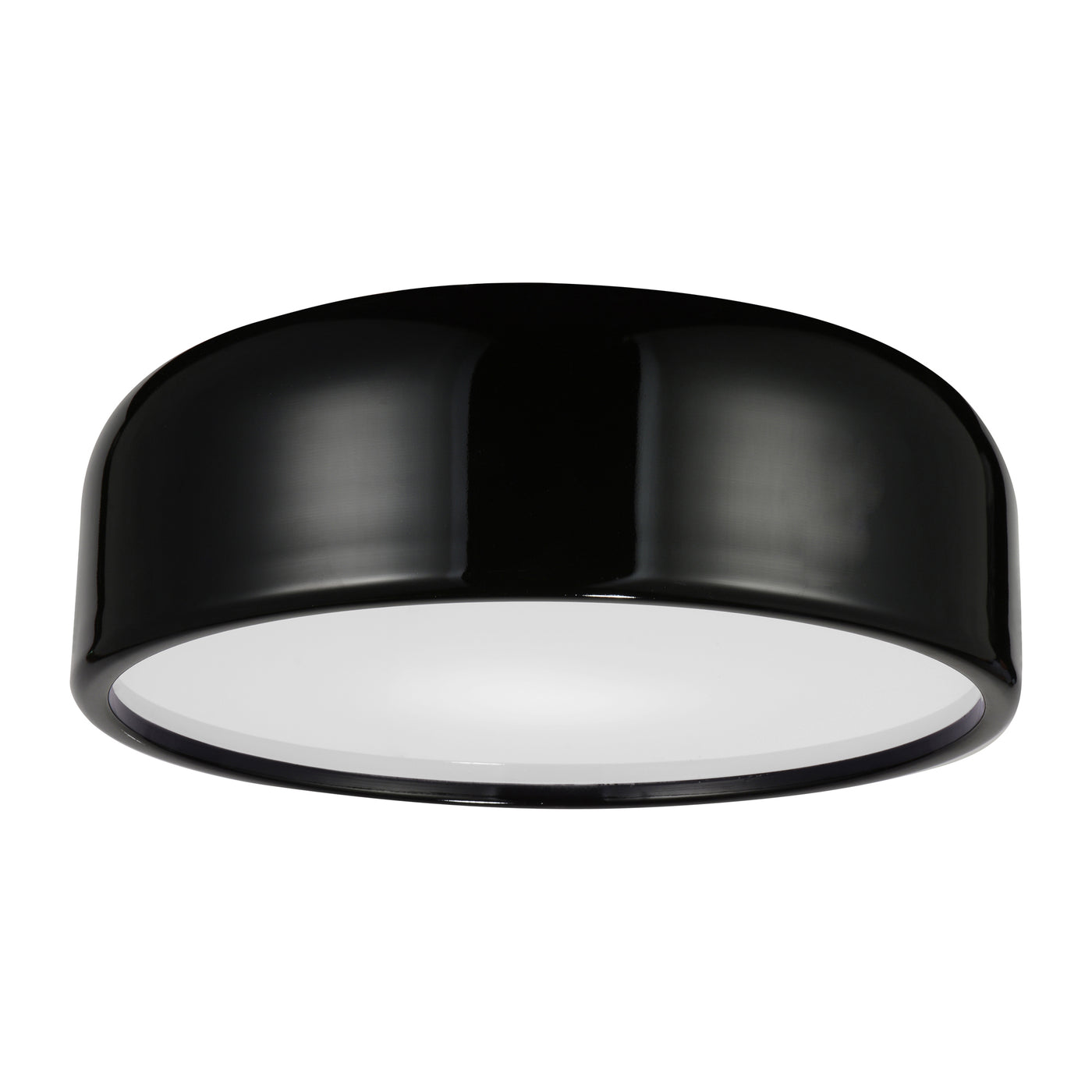 Campton 3 Light Black Flush Mount