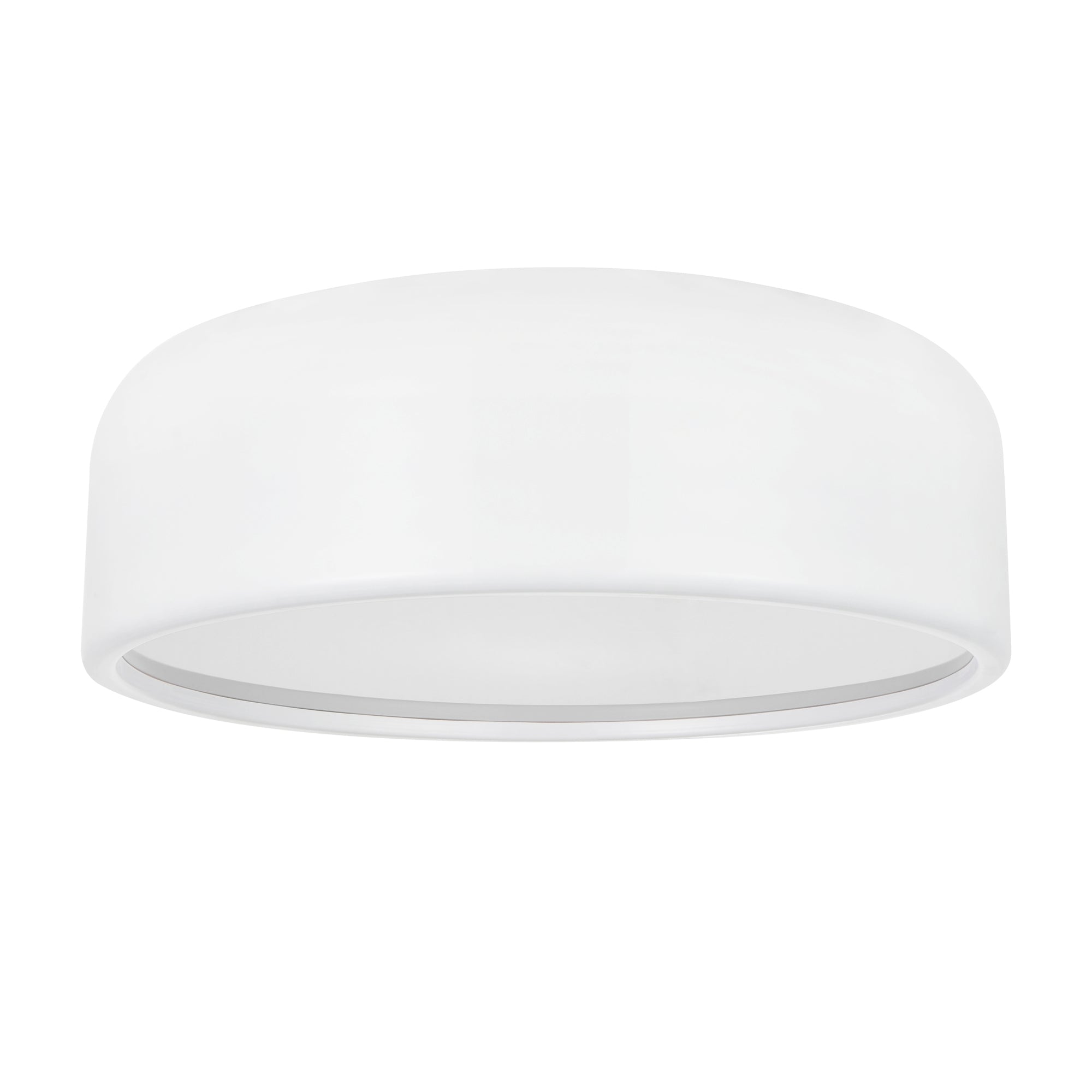 Campton 3 Light White Drum Shade Flush Mount for Low Ceilings – Modern ...