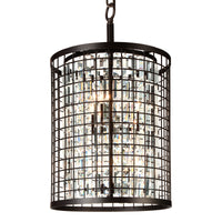 Meghna 6 Light Up Brown Chandelier