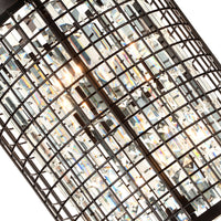 Meghna 6 Light Up Brown Chandelier