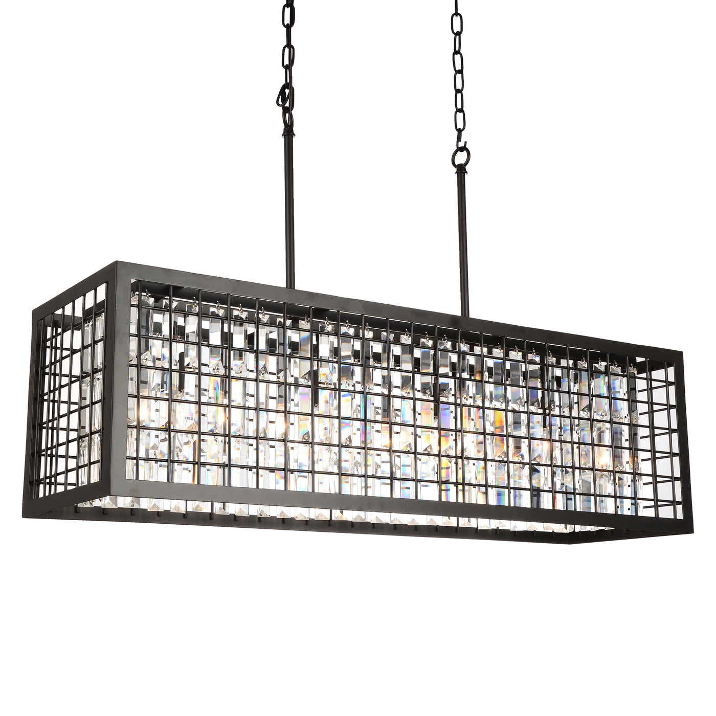 Meghna 4 Light Down Brown Chandelier