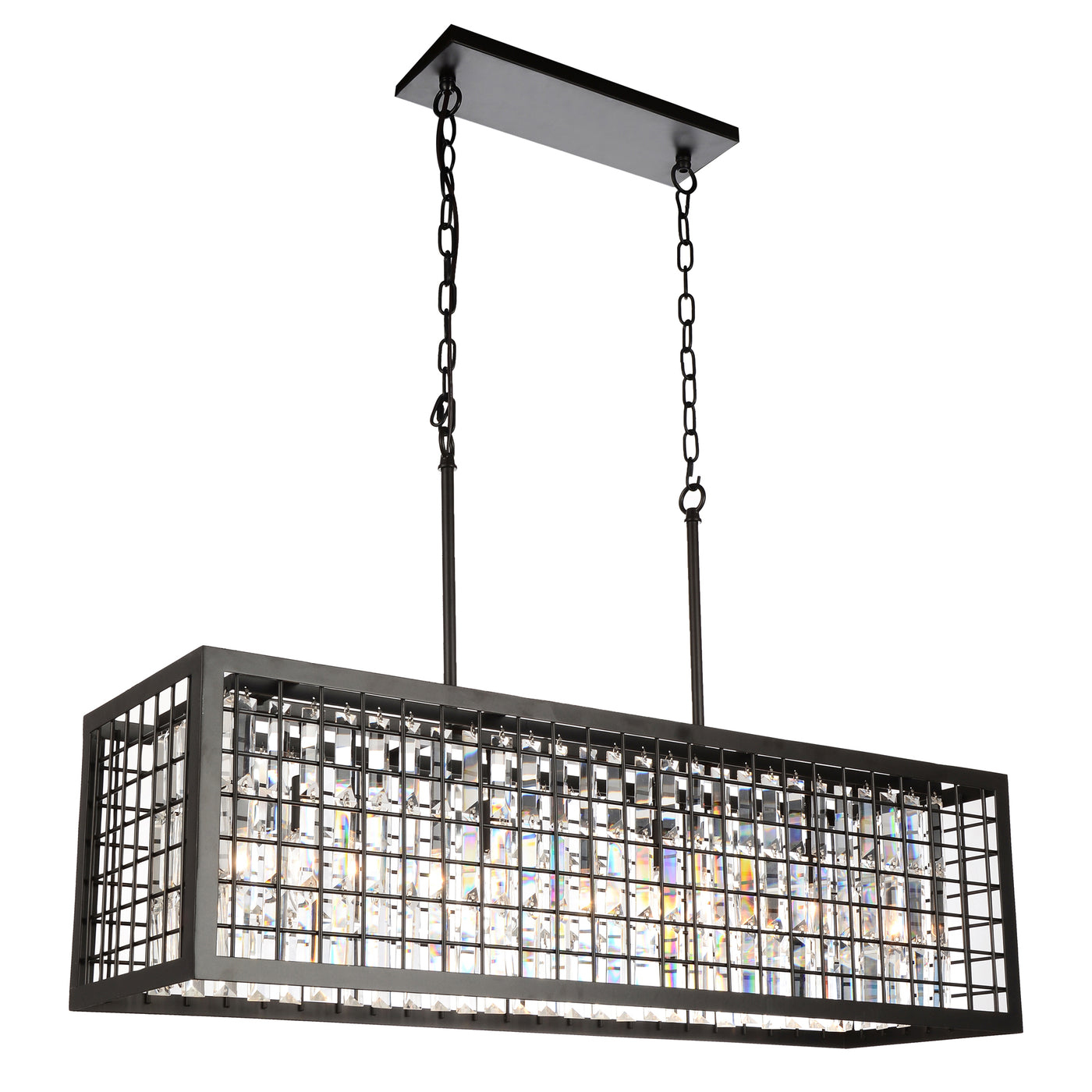 Meghna 4 Light Down Brown Chandelier