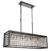 Meghna 4 Light Down Brown Chandelier