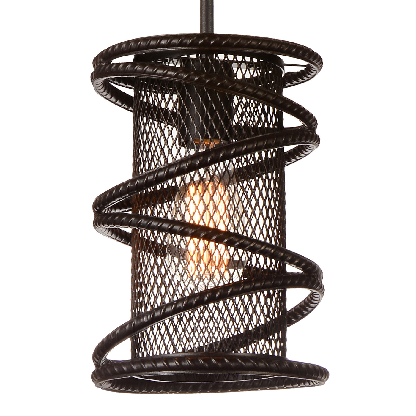 Darya 1 Light Down Brown Mini Pendant Light
