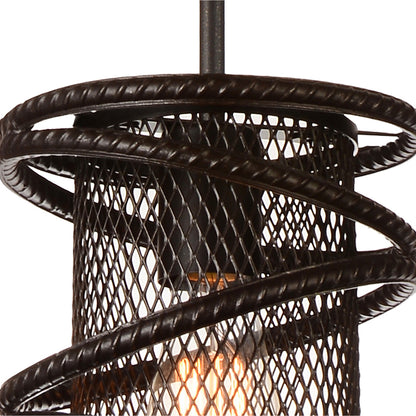 Darya 1 Light Down Brown Mini Pendant Light