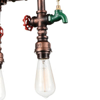 Manor 3 Light Down copper Chandelier