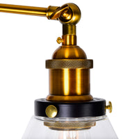 Eustis 3 Light Black Vanity Light Gold Vanity Light