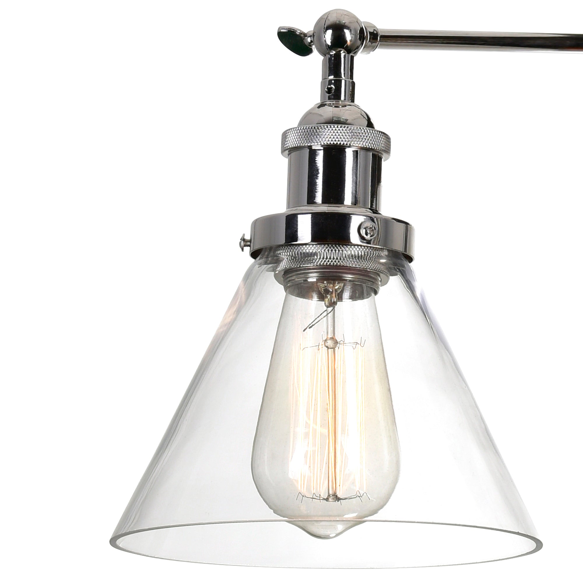 Eustis 3 Light Polished Vanity Light Nickel Vanity Light