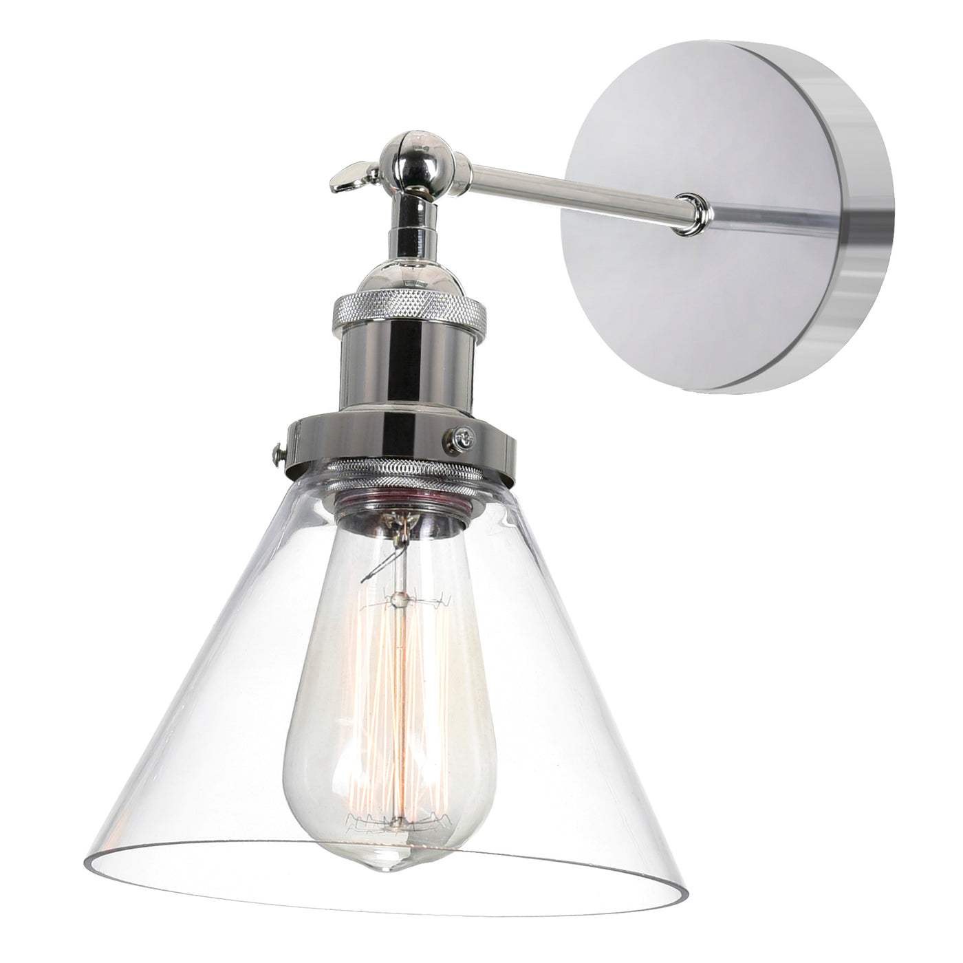 Eustis 1 Light Polished Wall Sconce