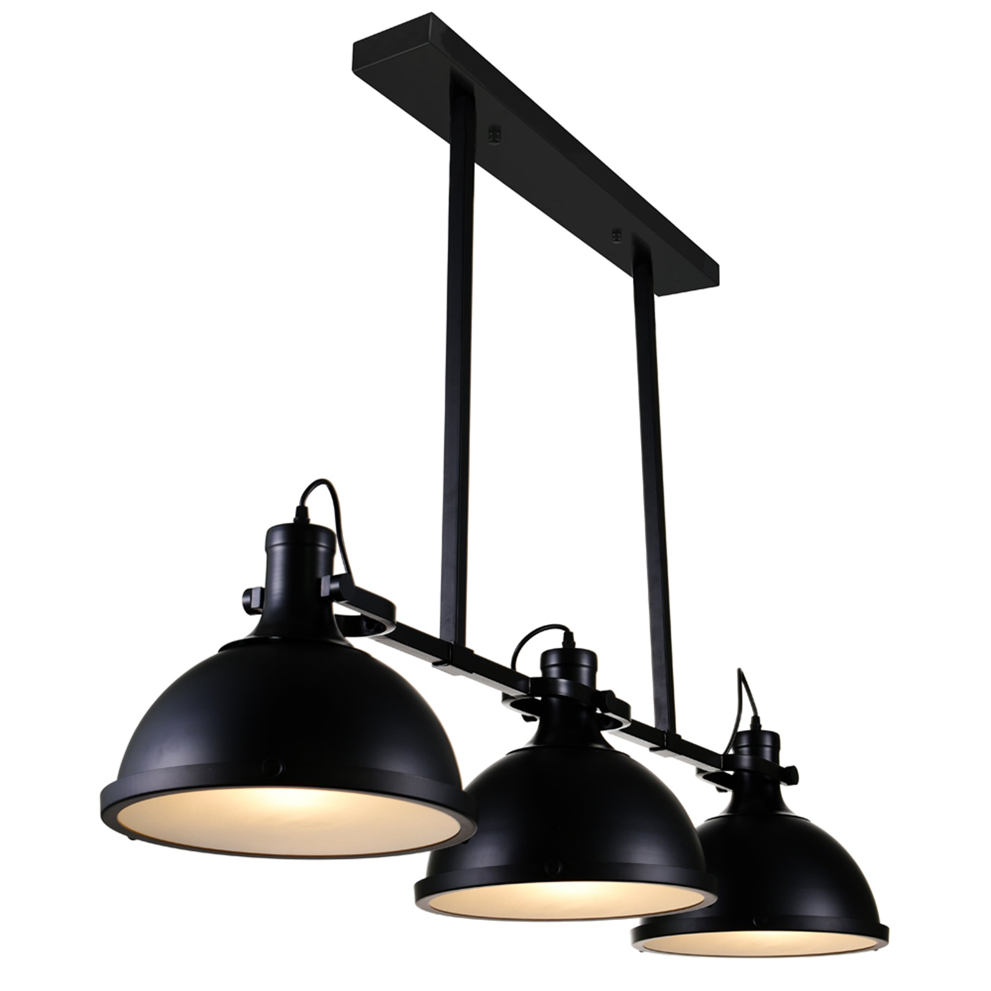 Strum Black Chandelier Island Light