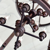 Desire 12 Light Bronze Chandelier Drum