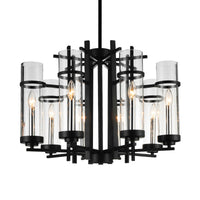 Sierra Chandeliers Black 8 Lights