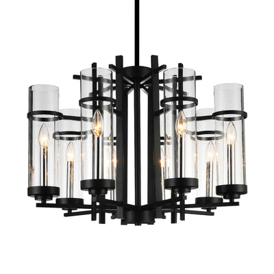 Sierra Chandeliers Black 8 Lights