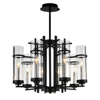 Sierra Chandeliers Black 8 Lights