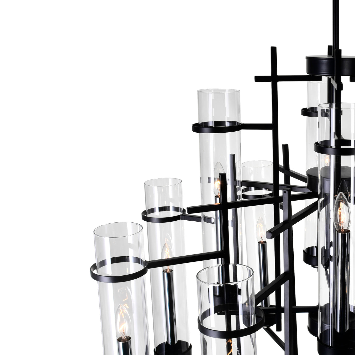 Sierra Chandeliers 12 Black Finish