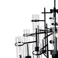 Sierra Chandeliers 12 Black Finish