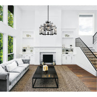 Sierra Chandeliers 12 Black Finish