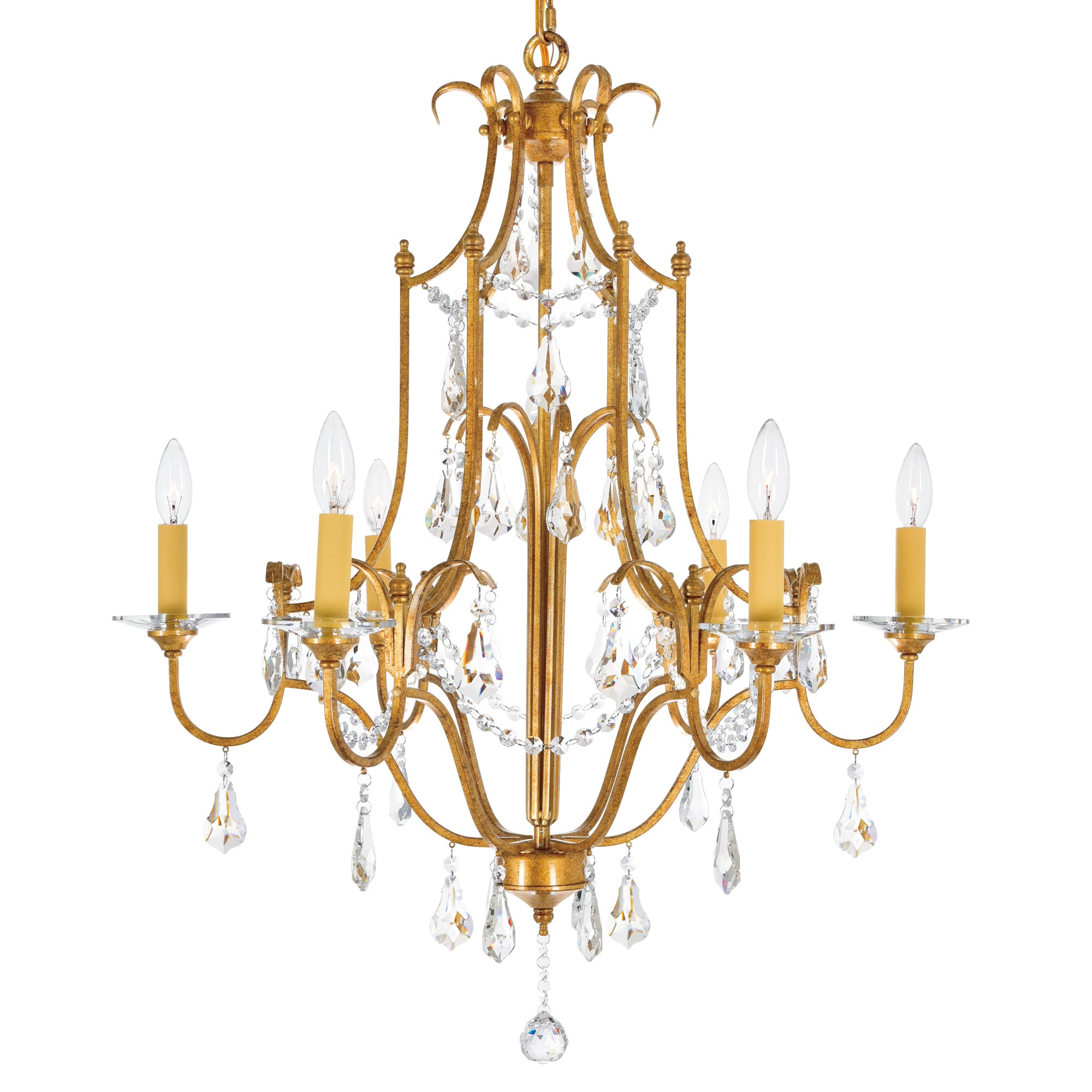 Electra Chandeliers 6 Light Oxidized Bronze