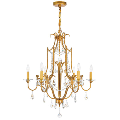 Electra Chandeliers 6 Light Oxidized Bronze