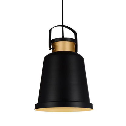 Elisa 1 Light Black Pendant