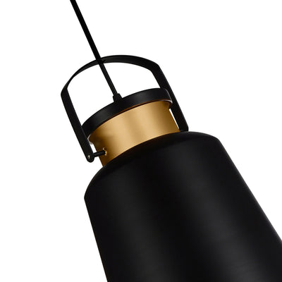 Elisa 1 Light Black Pendant
