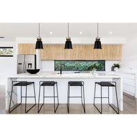 Elisa 1 Light Black Pendant