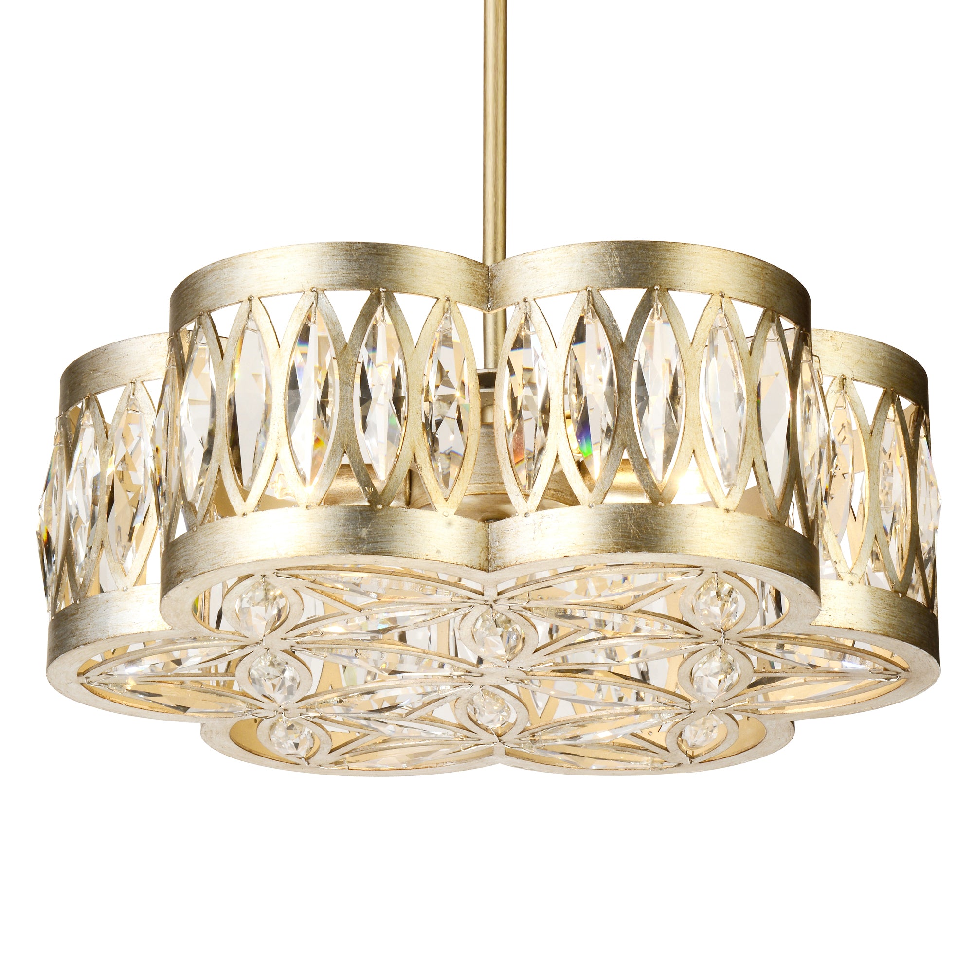 Nova Chandeliers 6 Light Champagne Finish