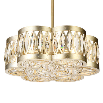 Nova Chandeliers 6 Light Champagne Finish