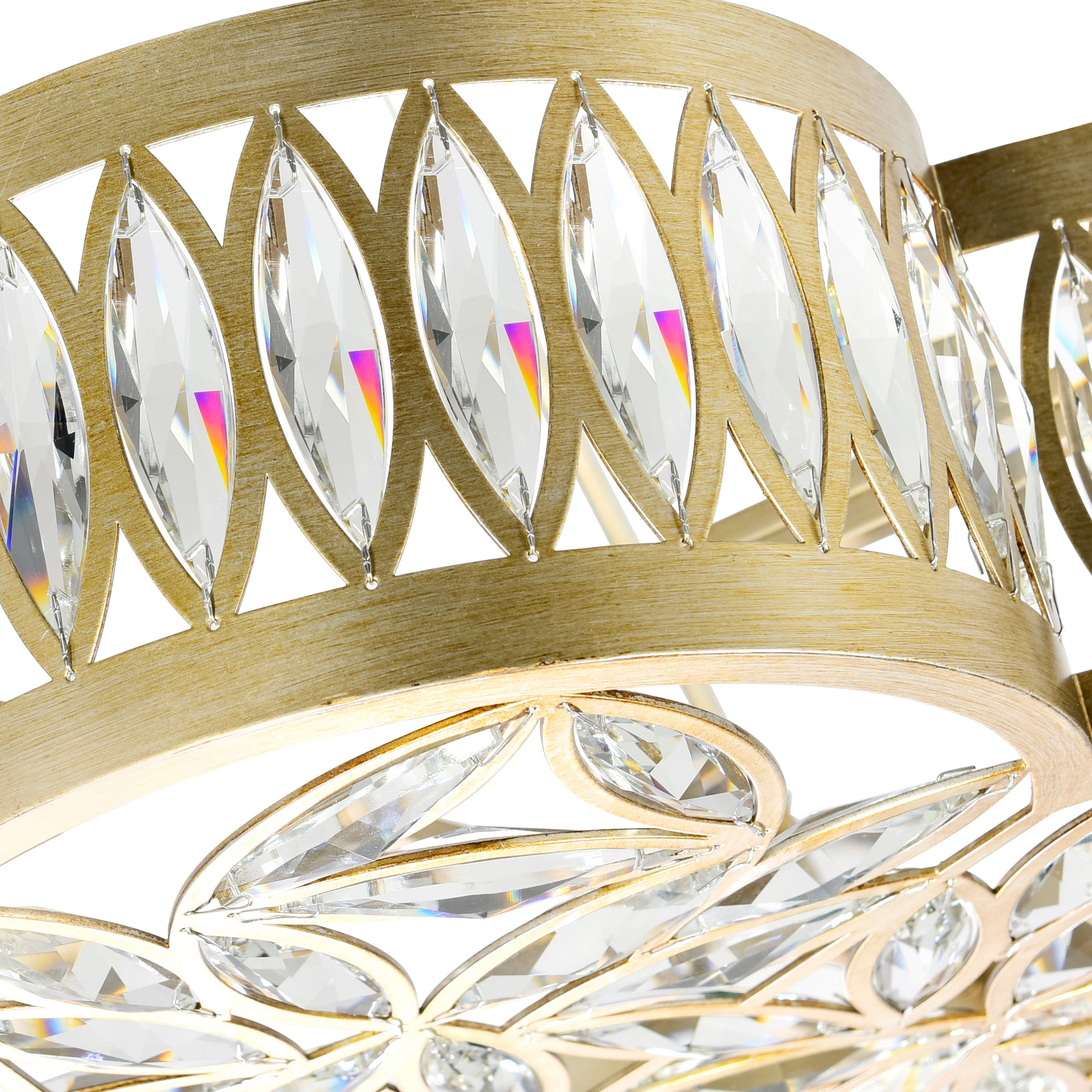 Nova Chandeliers 6 Light Champagne Finish