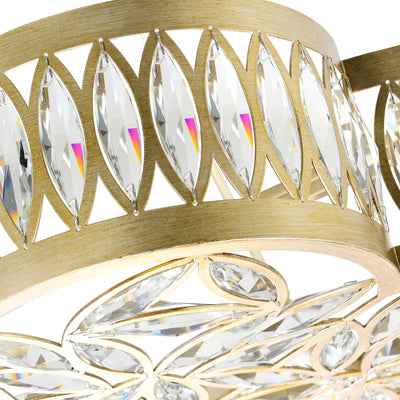 Nova Chandeliers 6 Light Champagne Finish