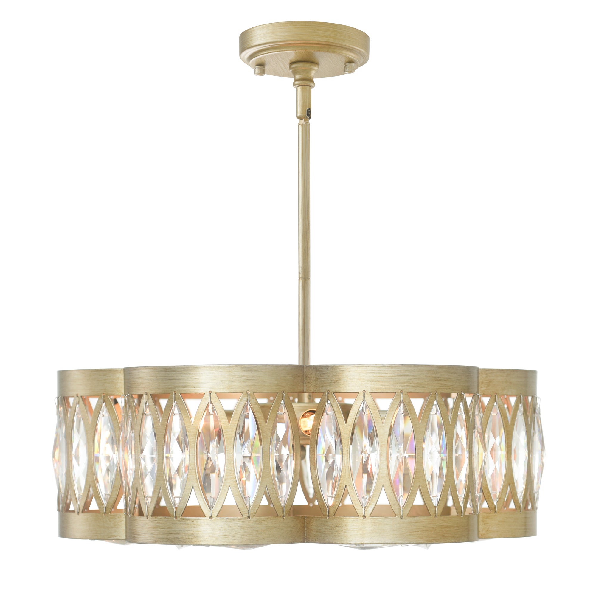 Nova Chandeliers 6 Light Champagne Finish