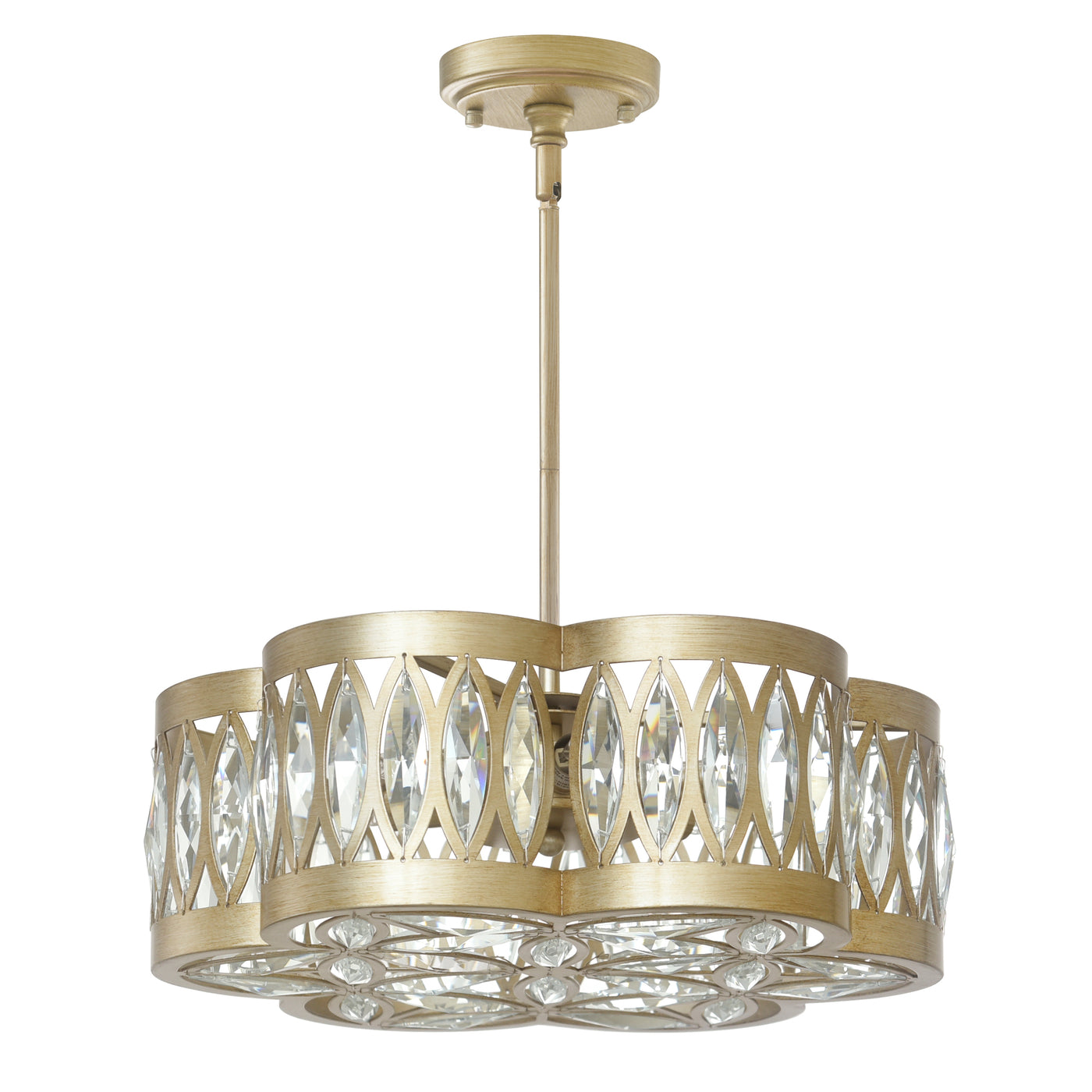 Nova Chandeliers 6 Light Champagne Finish