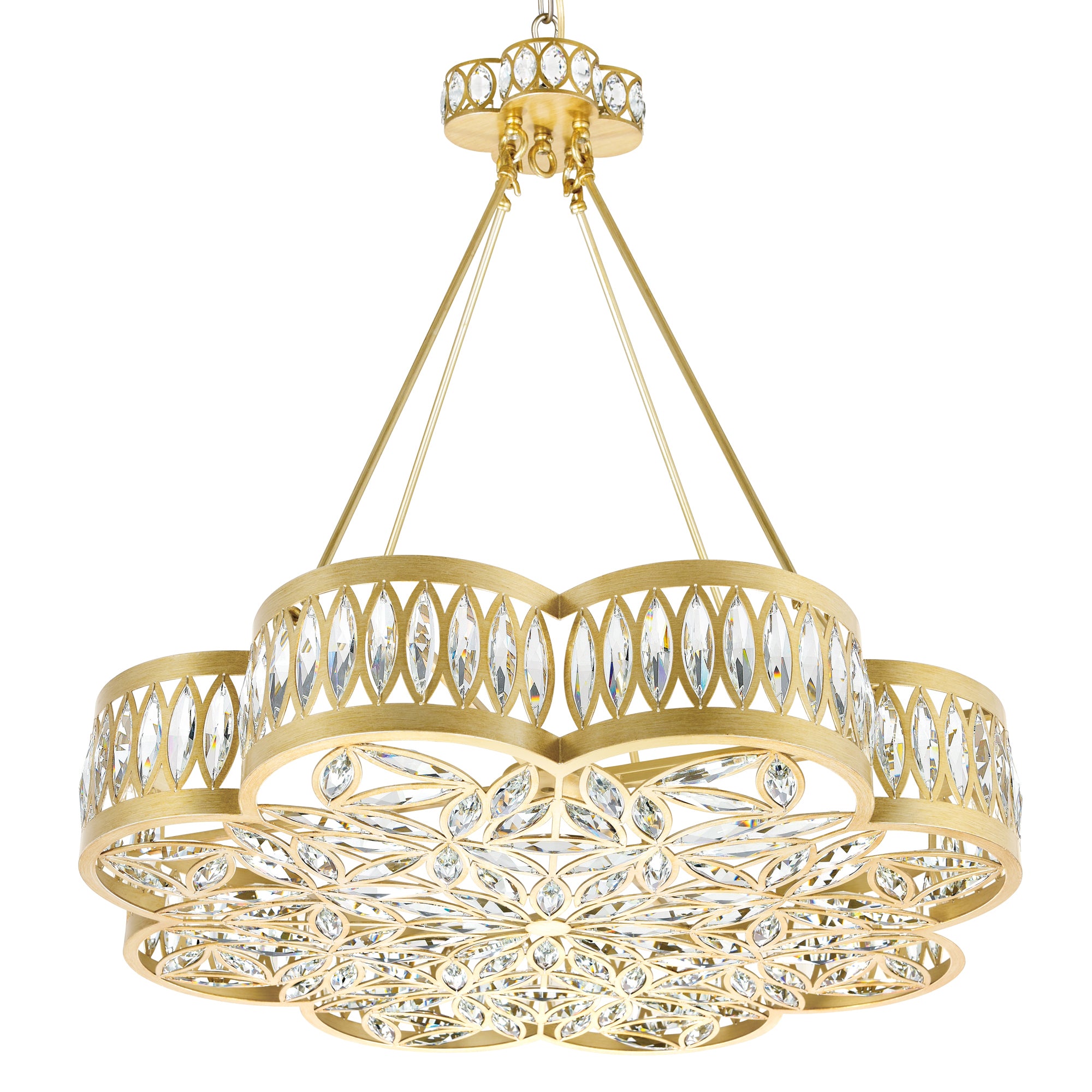 Nova Chandeliers Champagne 8 Lights