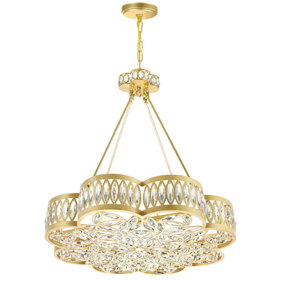 Nova Chandeliers Champagne 8 Lights