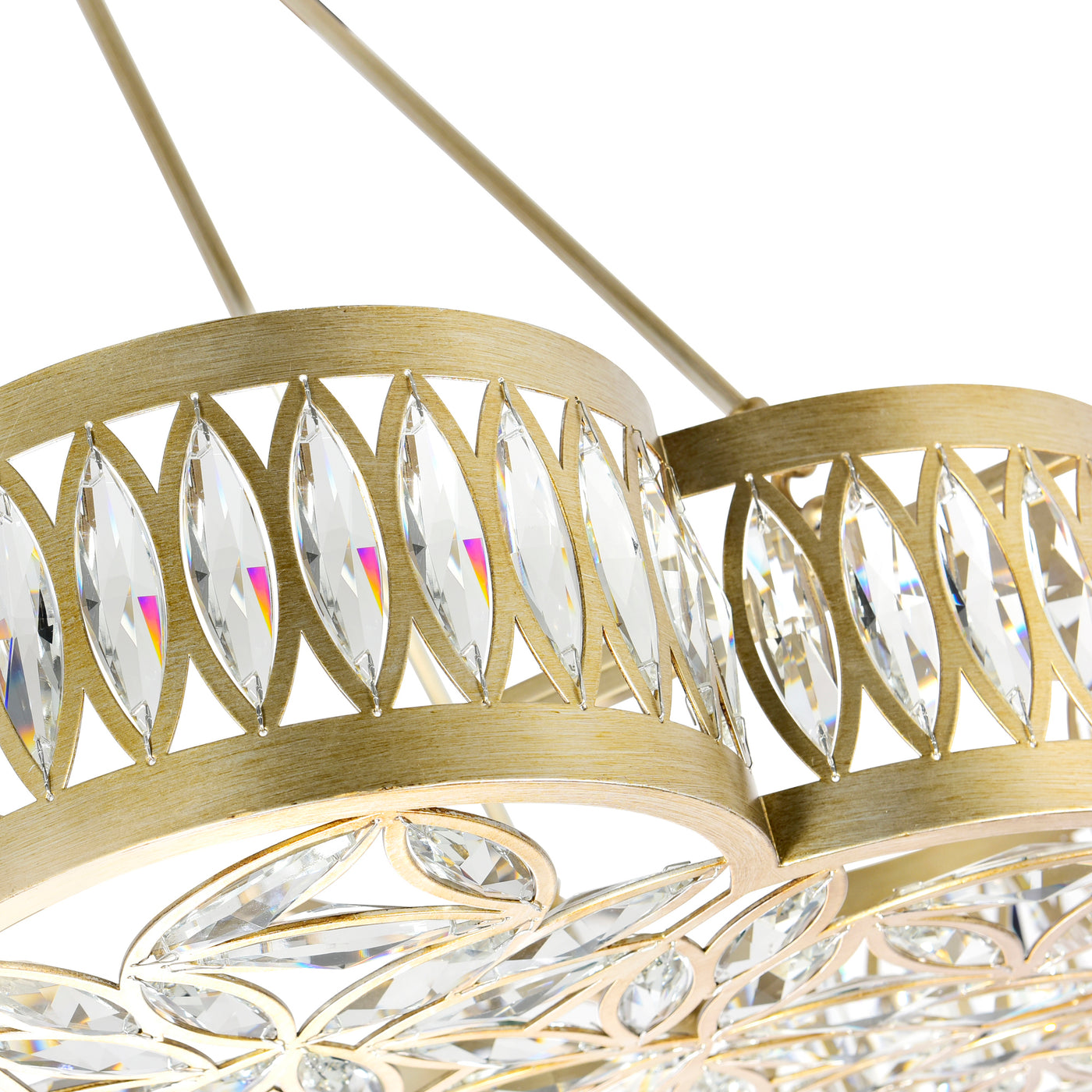 Nova Chandeliers Champagne 8 Lights