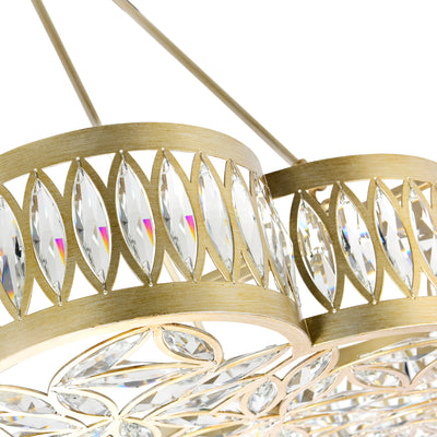 Nova Chandeliers Champagne 8 Lights